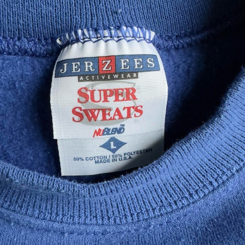 Vintage wolves blue crewneck sweatshirt size L - Picture 3 of 3